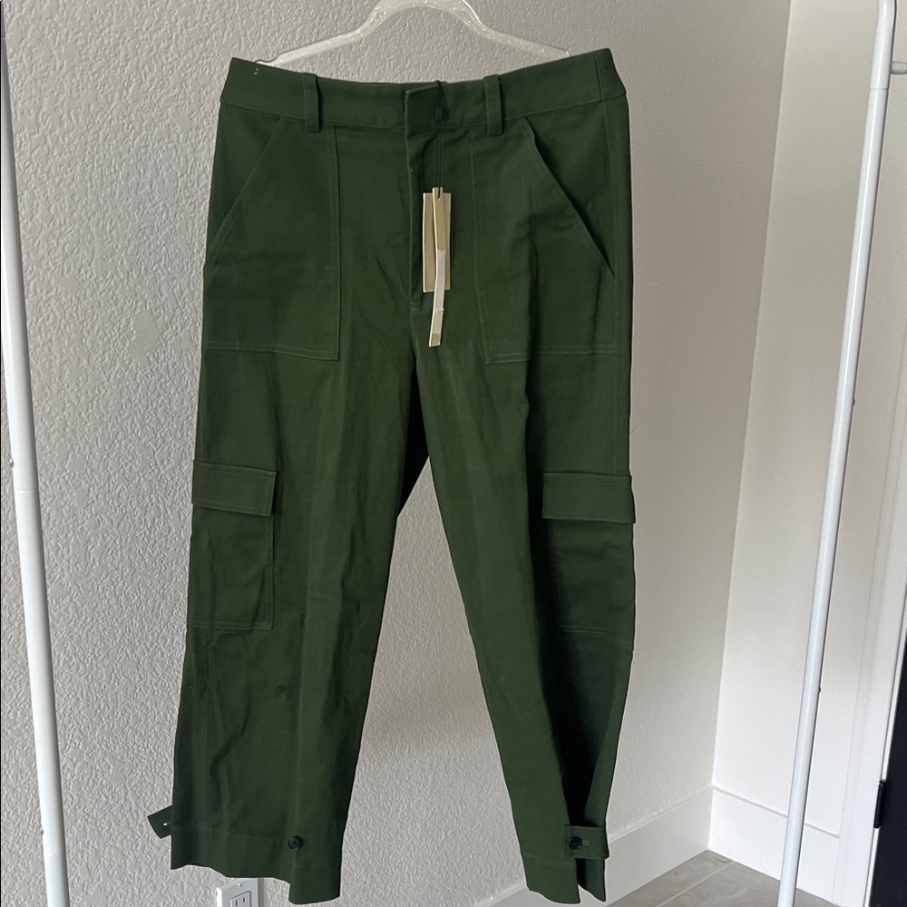 Hellessy Cropped Green Cargo Pants